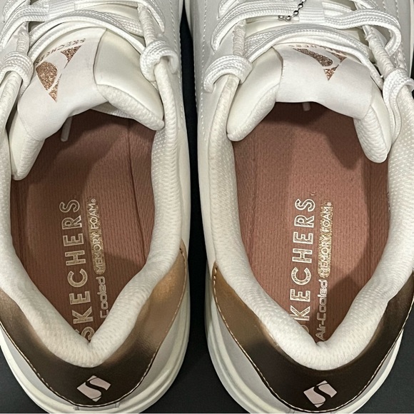 Skechers Uno Courted Air Athletic Shoes Casual Sneakers White Womens Sz 9 - Picture 5 of 9